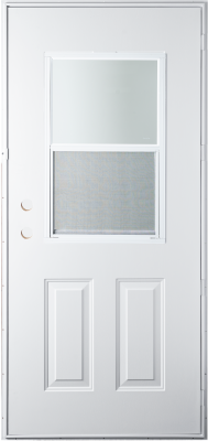 6-Panel Outswing Door with Slider Insert